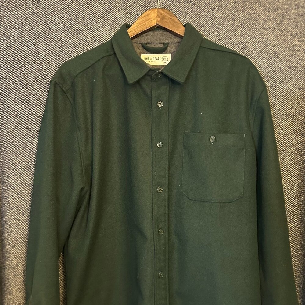Line of Trade Shirt Men’s 2XL – Dark Green, Heavyweight Casual